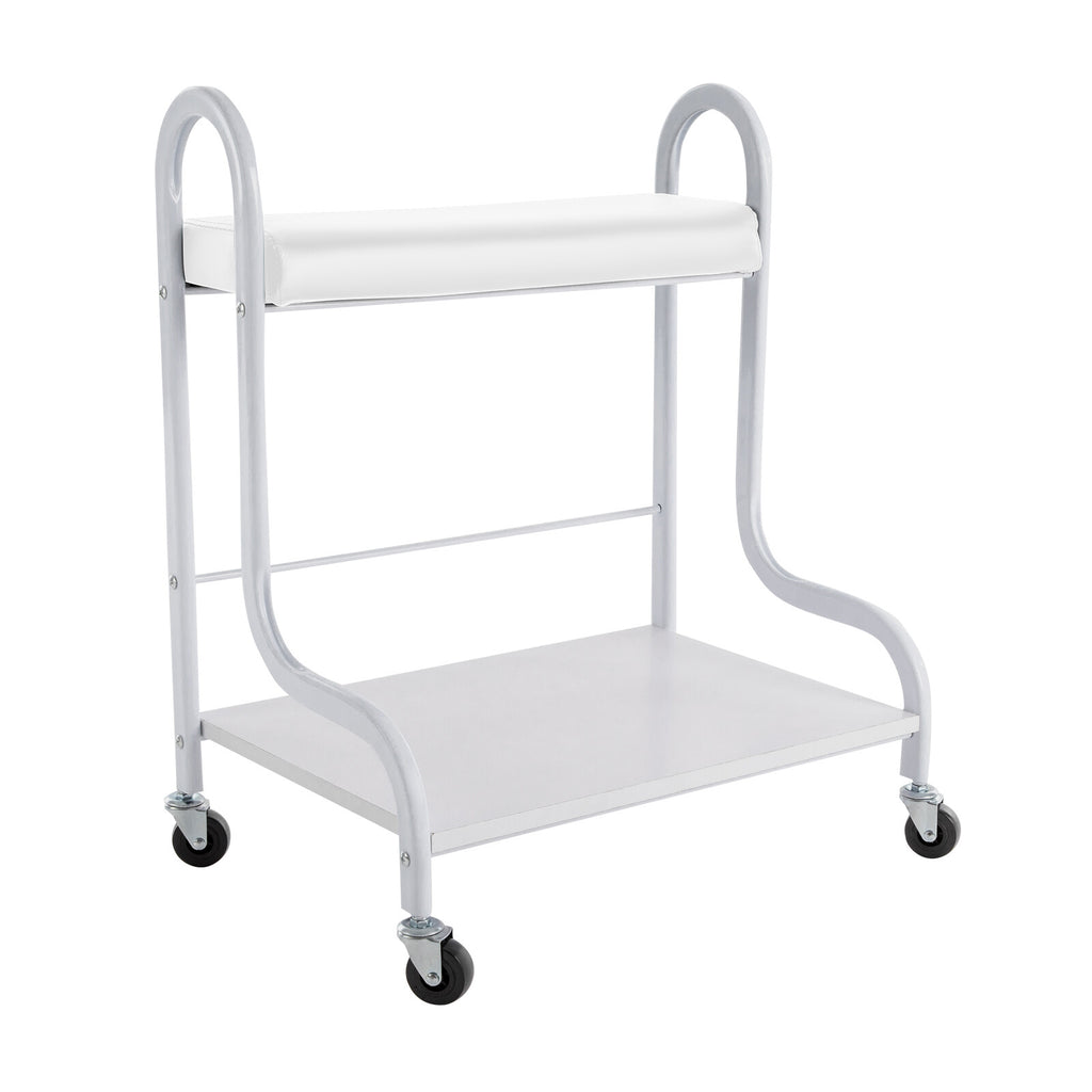 Portable Nail & Foot Spa Trolley Cart with Foot Rest for Salon and Home Use