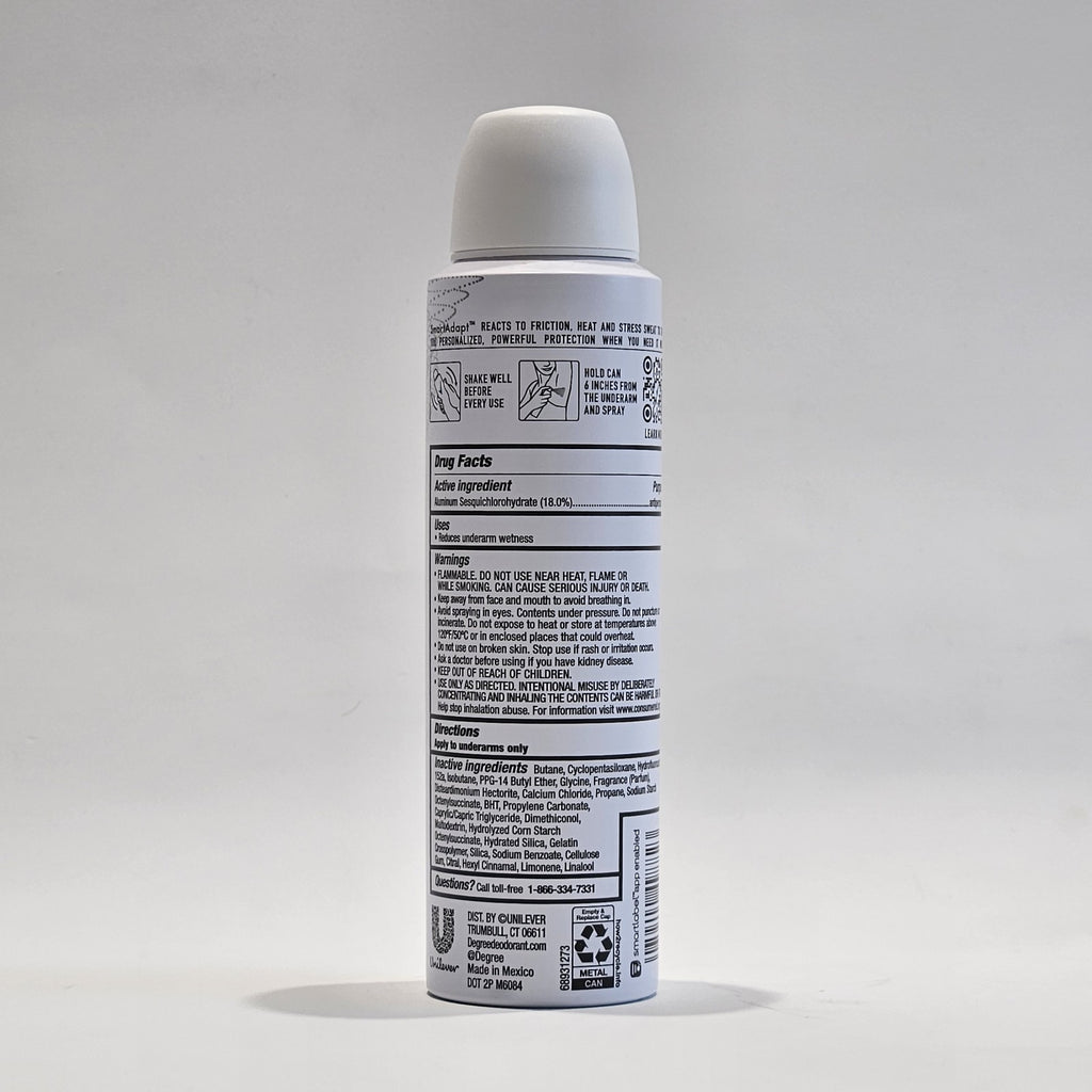 Degree Unlimited Antiperspirant Deodorant Spray 3.8 oz Pack of 3