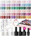 Jelly Gel Nail Polish Set with Top Coats and Nail Tools - 36 Colors for Long-Lasting Manicure