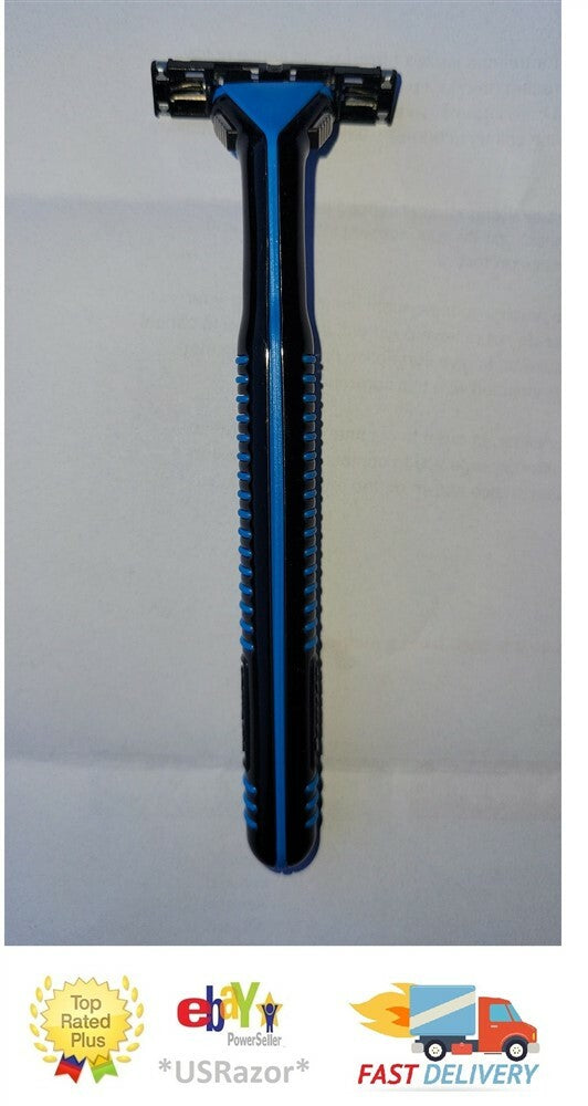 Gillette Sensor Razor Handle with 3-Blade Refill - Heavy Duty Metal