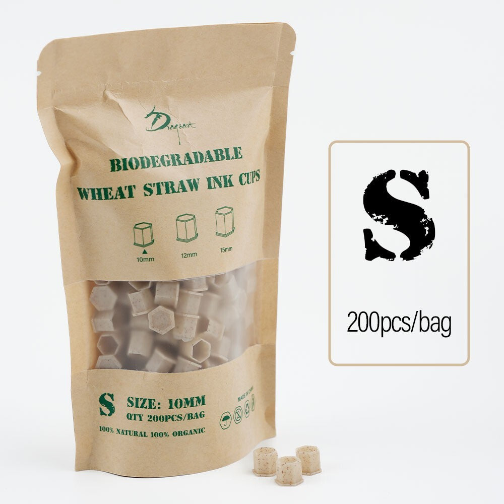Tattoo Biodegradable Ink Cup 200pcs - Small/Medium/Large Sizes