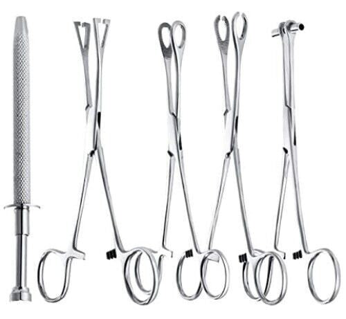 Body Piercing Instruments Kit - 5 Pcs Penington Forceps