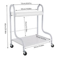 Portable Indoor Nail Foot Spa Trolley Cart with 4 Wheels & Handle