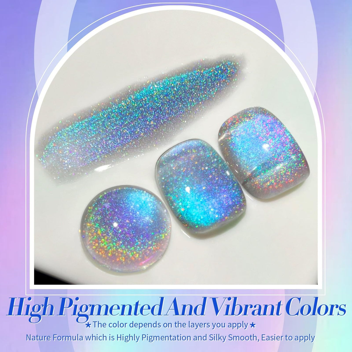 Magnetic Cat Eye Gel Nail Polish - Holographic Rainbow Effect, 15ML