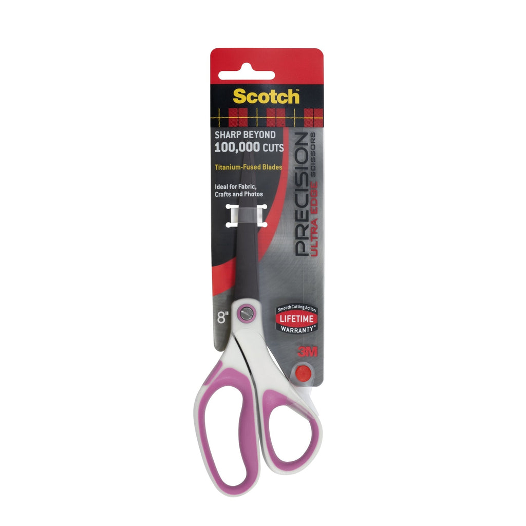8-Inch Craft Scissors with Titanium Fused Blades and Soft Grip Handles