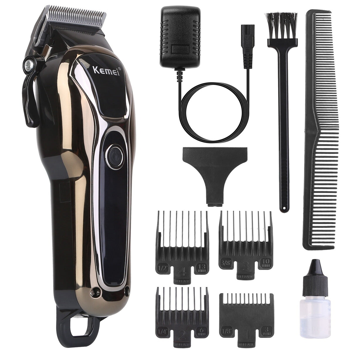 Professional Cordless Hair Clippers Trimmer Kit for Men & Barber Salon Use