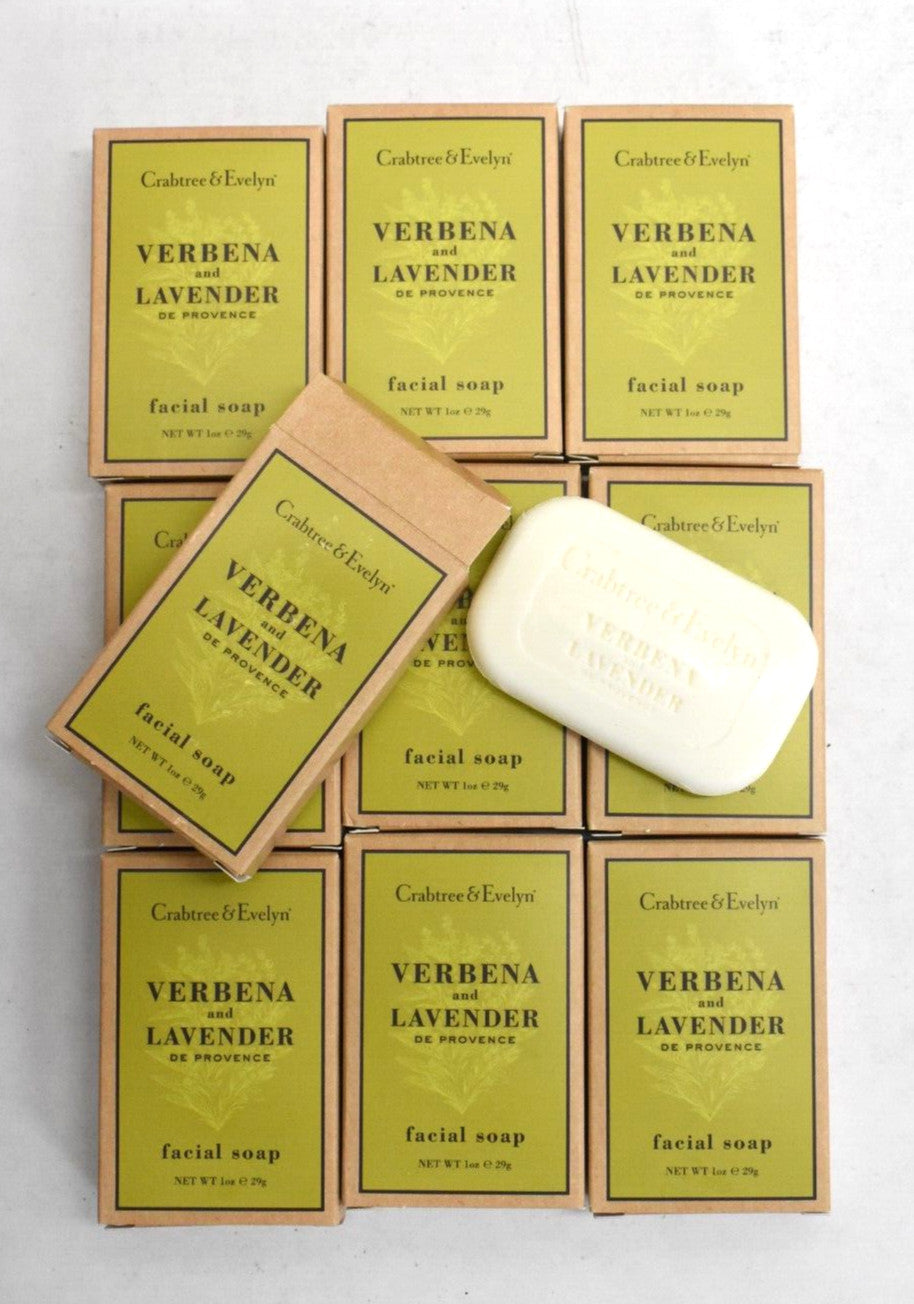 Travel Size Facial Soap Bundle - Crabtree & Evelyn Verbena Lavender 10 Pack