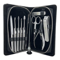 Manicure Pedicure Set 11-Piece Stainless Steel Travel Grooming Kit