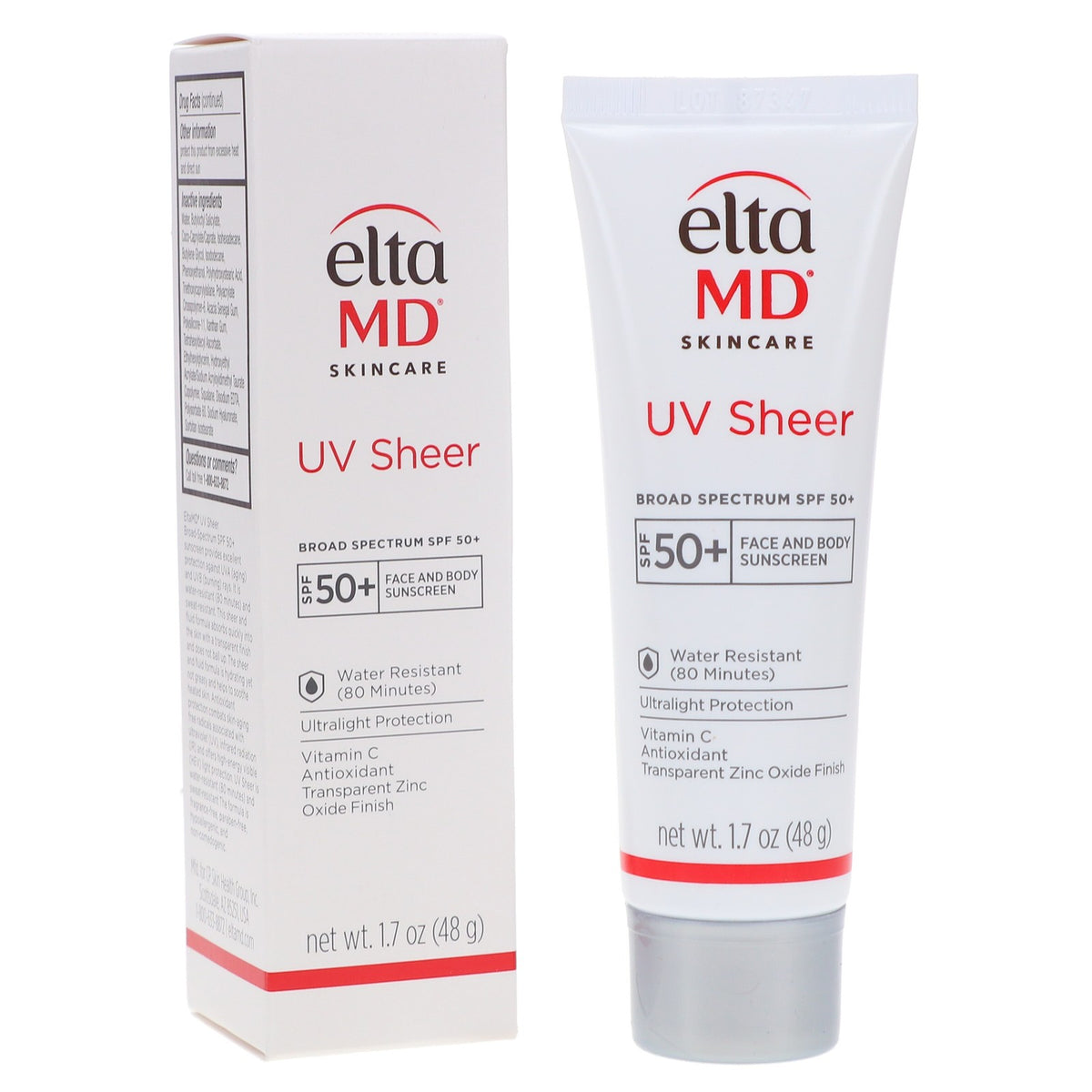 EltaMD UV Sheer Broad-Spectrum SPF 50+ Facial Sunscreen 1.7 oz