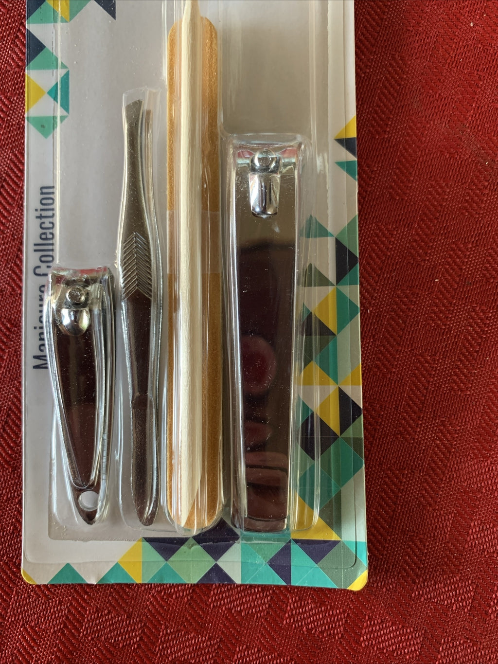 Gem Manicure Collection Kit - Nail Clippers Emery Boards Cuticle Sticks Tweezer