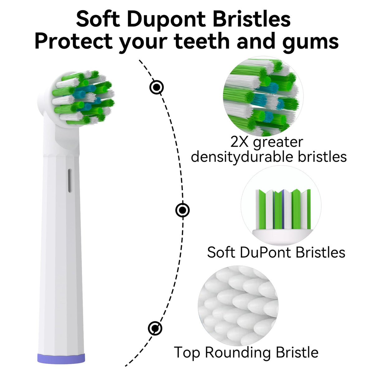 20 Pack Replacement Toothbrush Heads for Oral B Electric Toothbrushes