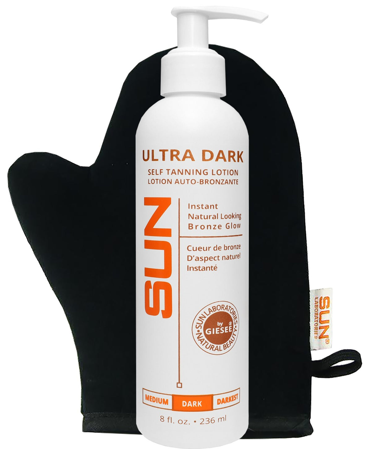 Self Tanner Lotion Ultra Dark 8 oz with Tanning Mitt - Sunless Sunless Tan