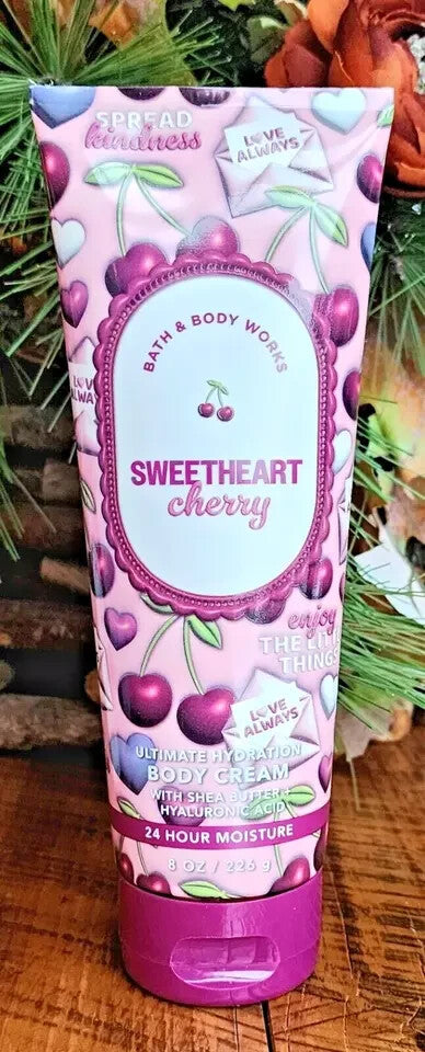 Spring Cherry Scent Bath & Body Set - Body Cream, Shower Gel & Mist