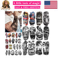 Temporary Tattoos, 77 Sheets Cars Theme Set for Adults & Kids - Water Resistant