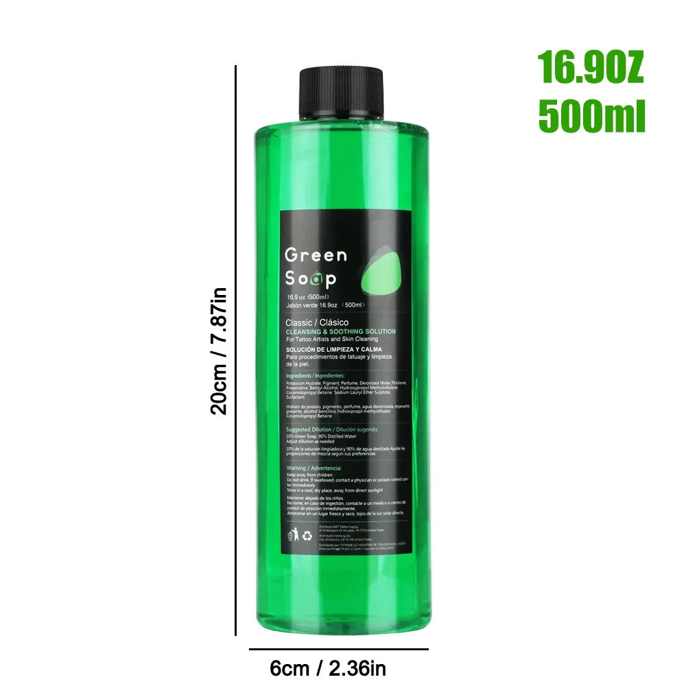 Ultra Concentrated Tattoo Green Soap Cleaning Kit 150ml Foaming Bottle
