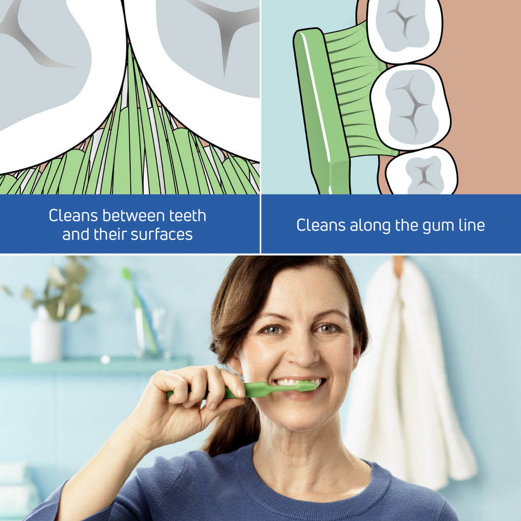 Bioplastic Compact Soft Toothbrush for Adults and Sensitive Gums