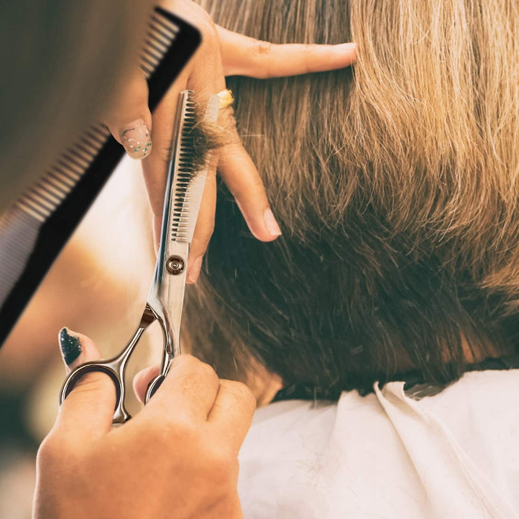 Professional Hair Cutting Scissors Thinning Shears Set - Sharp Stainless Steel Barber Kit