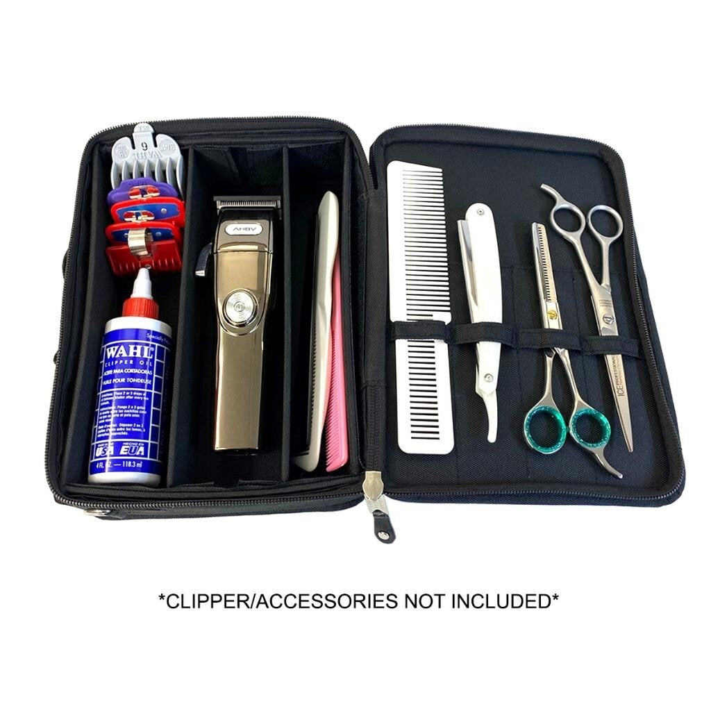 Professional Travel Hair Stylist Organizer Case for Clippers & Trimmers