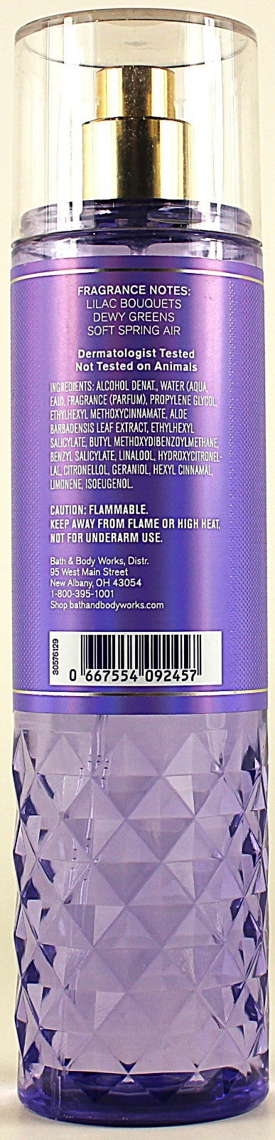 Fresh Cut Lilacs Body Mist Spray 8oz - Floral Fragrance for Women