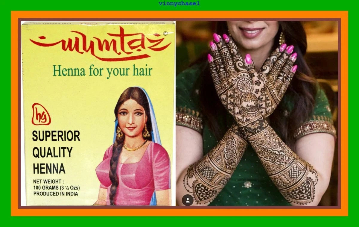Mumtaz Henna Powder 100g - Natural Hair Dye & Conditioning