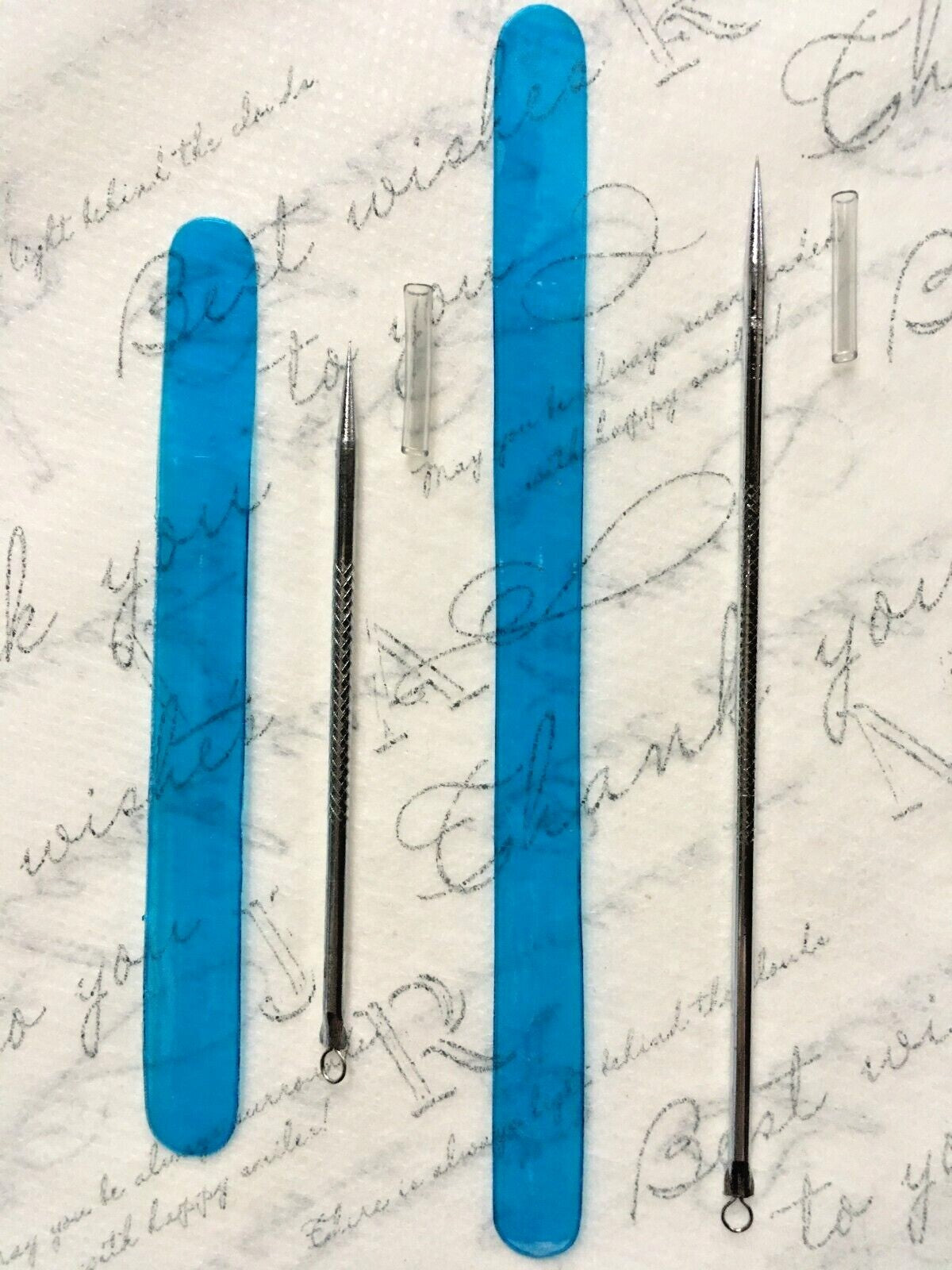2 Pack Blackhead Remover Pins for Pore Clearing - Facial Extraction Tools