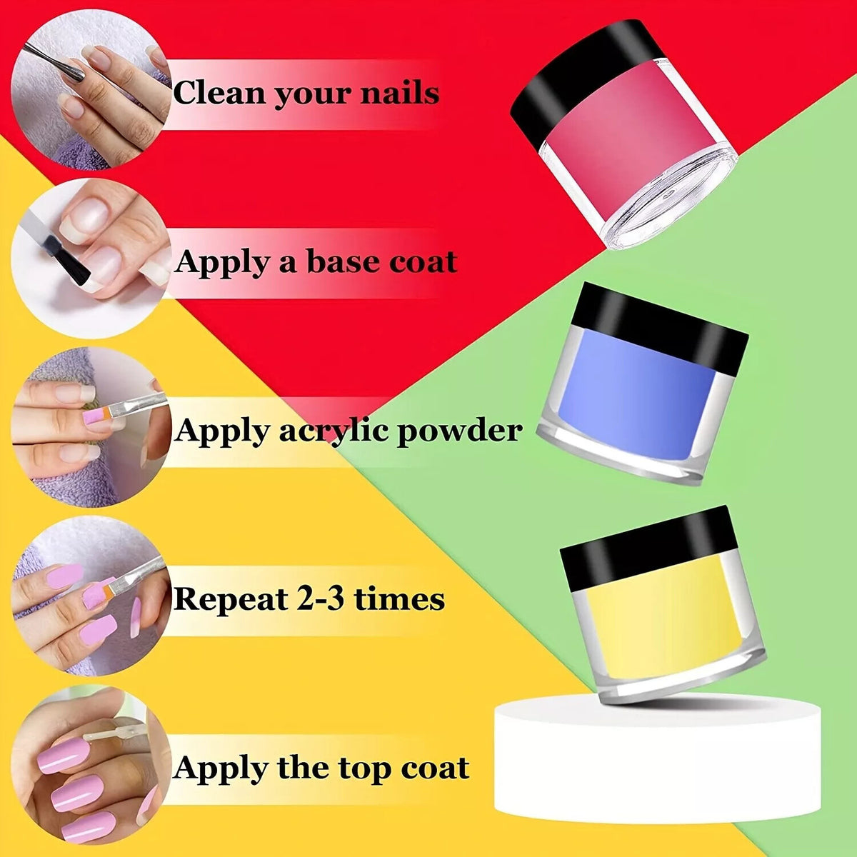 24-Color UV Gel Nail Polish Set - Builder & Art Nail Art Kit