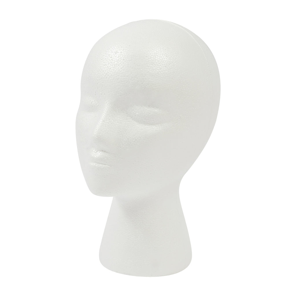 12PCS Foam Mannequin Head Female Display Wig Hat Glasses Model