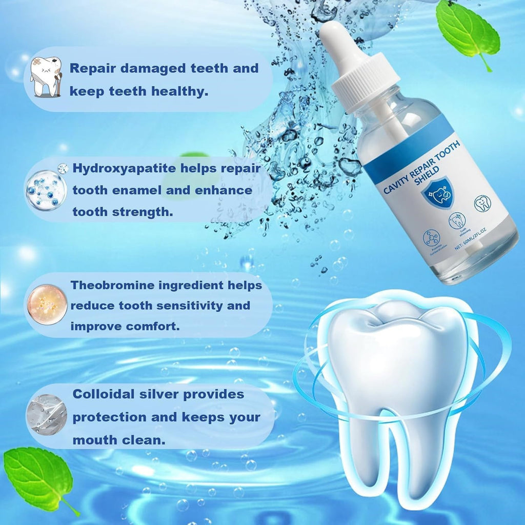 Tooth Enamel Repair Serum with Nano Hydroxyapatite - 60ml Tooth Healing Liquid for Oral Care