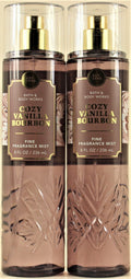 Bath & Body Works Cozy Vanilla Bourbon Body Mist 8oz - 2 Pack