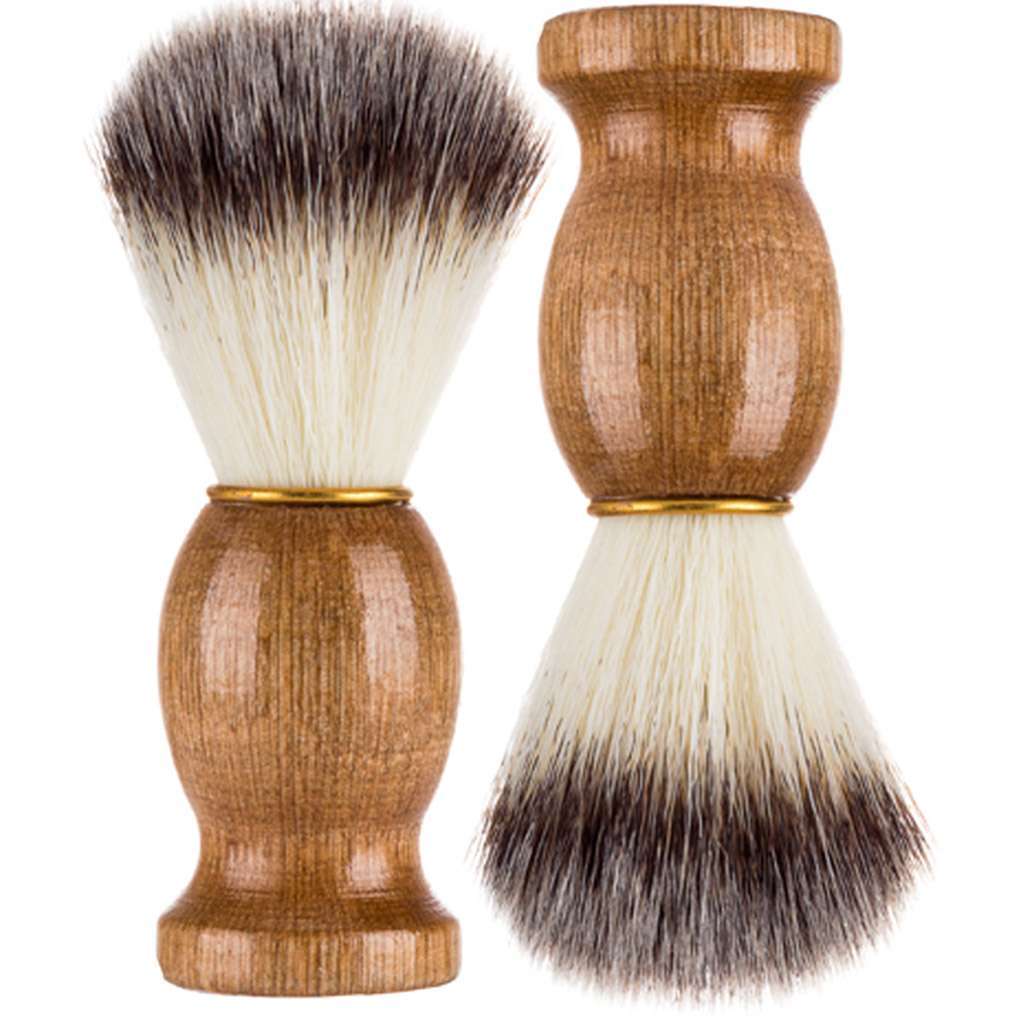Men's Badger Hair Shaving Brush Set - Multiple Pack Options, Wooden Handle