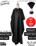 Hair Cutting Cape with Brush - Salon Barber Hairdressing Gown Apron