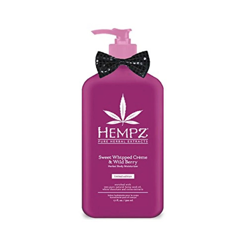 Herbal Body Moisturizer with Hemp Seed Oil & Wild Berry - After Tan Lotion, 17oz