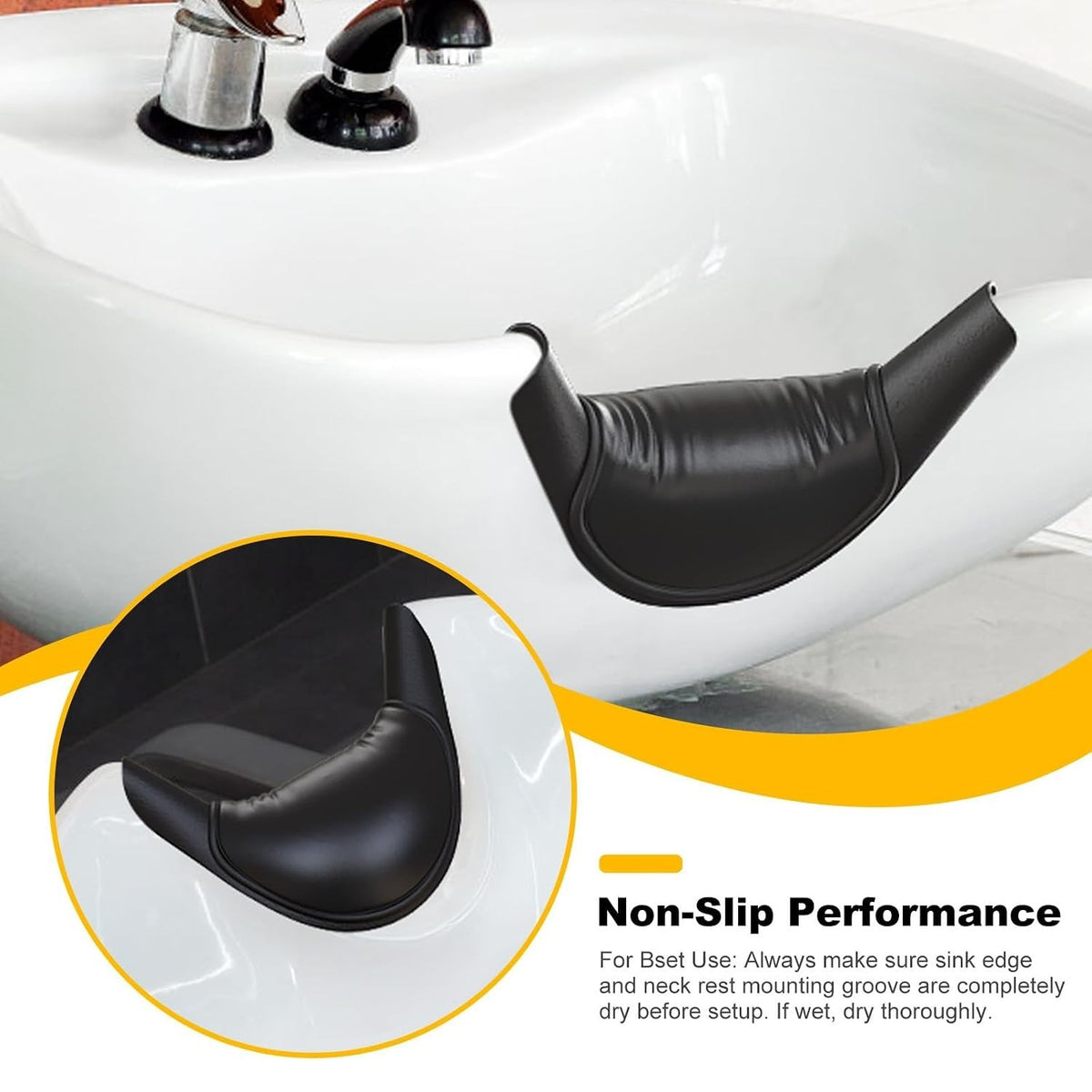 Silicone Neck Rest for Hair Washing - Non-Slip & Comfortable Salon Use