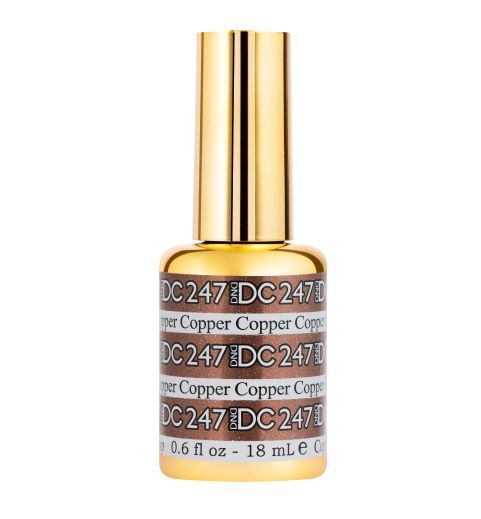 Mermaid Glitter Effect Gel Polish - Ocean-Inspired, Long-Lasting, 247 Copper