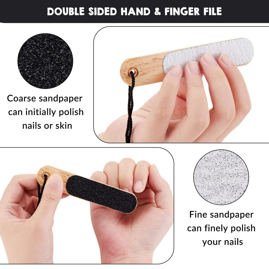 Double Sided Foot Callus Remover & Nail File Set for Climbing & Personal Care