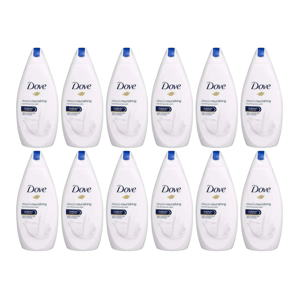 Dove Deeply Nourishing Body Wash 16.9 Fl oz - Pack of 12