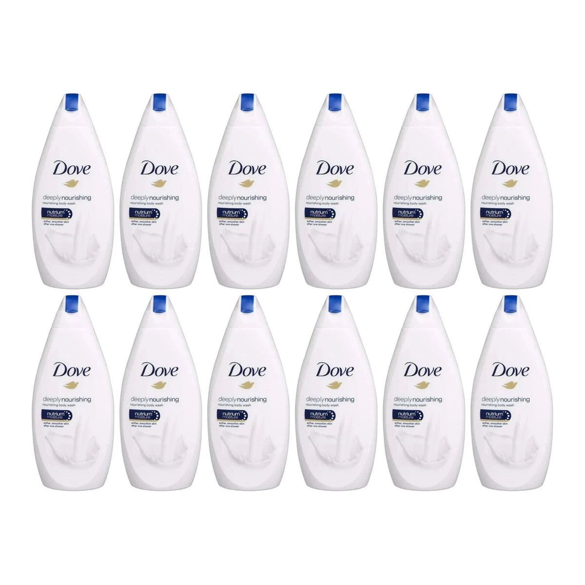 Dove Deeply Nourishing Body Wash 16.9 Fl oz - Pack of 12