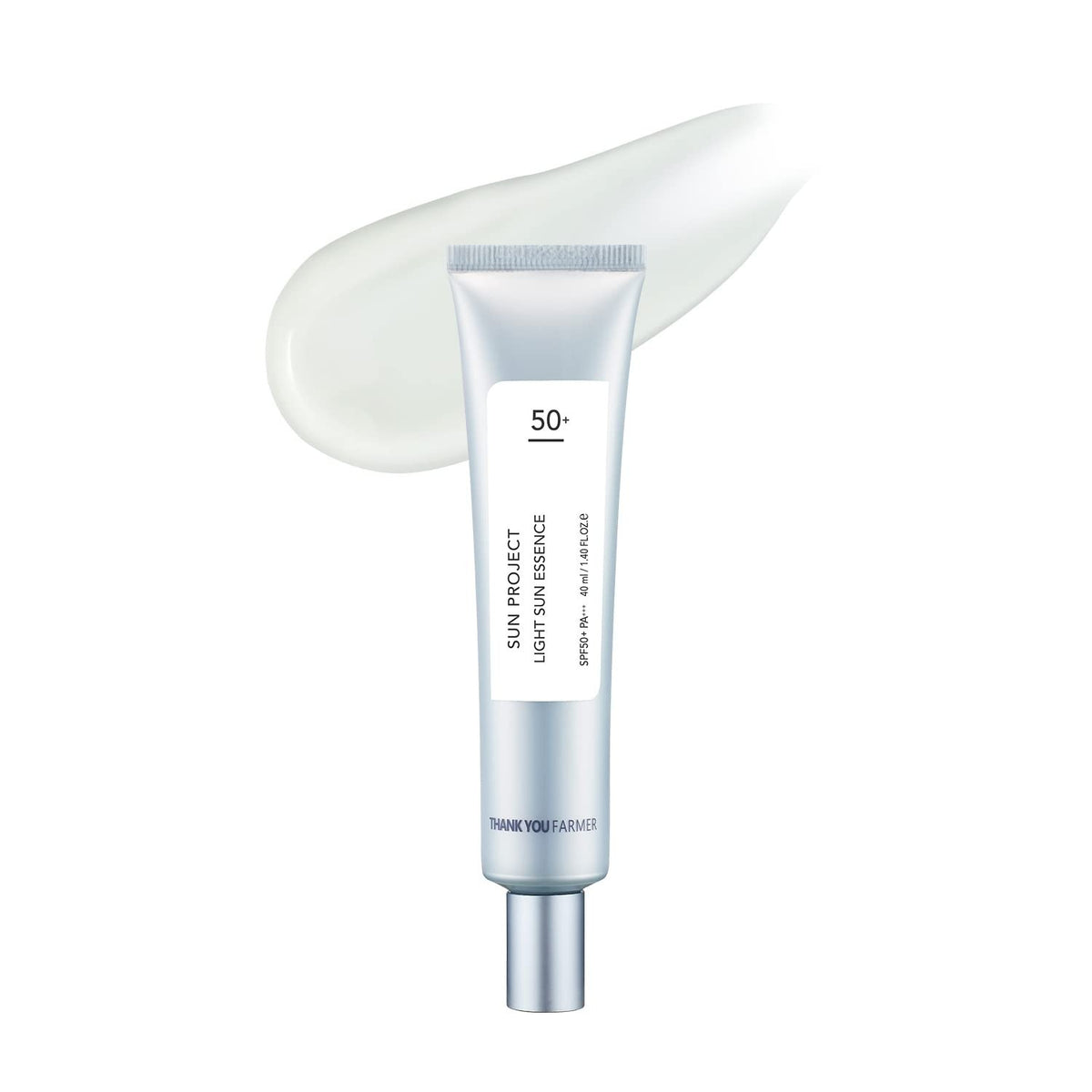 THANK YOU FARMER Sun Project Light Sun Essence SPF50+ PA++++ 40ml - Korean Hydrating Sunscreen