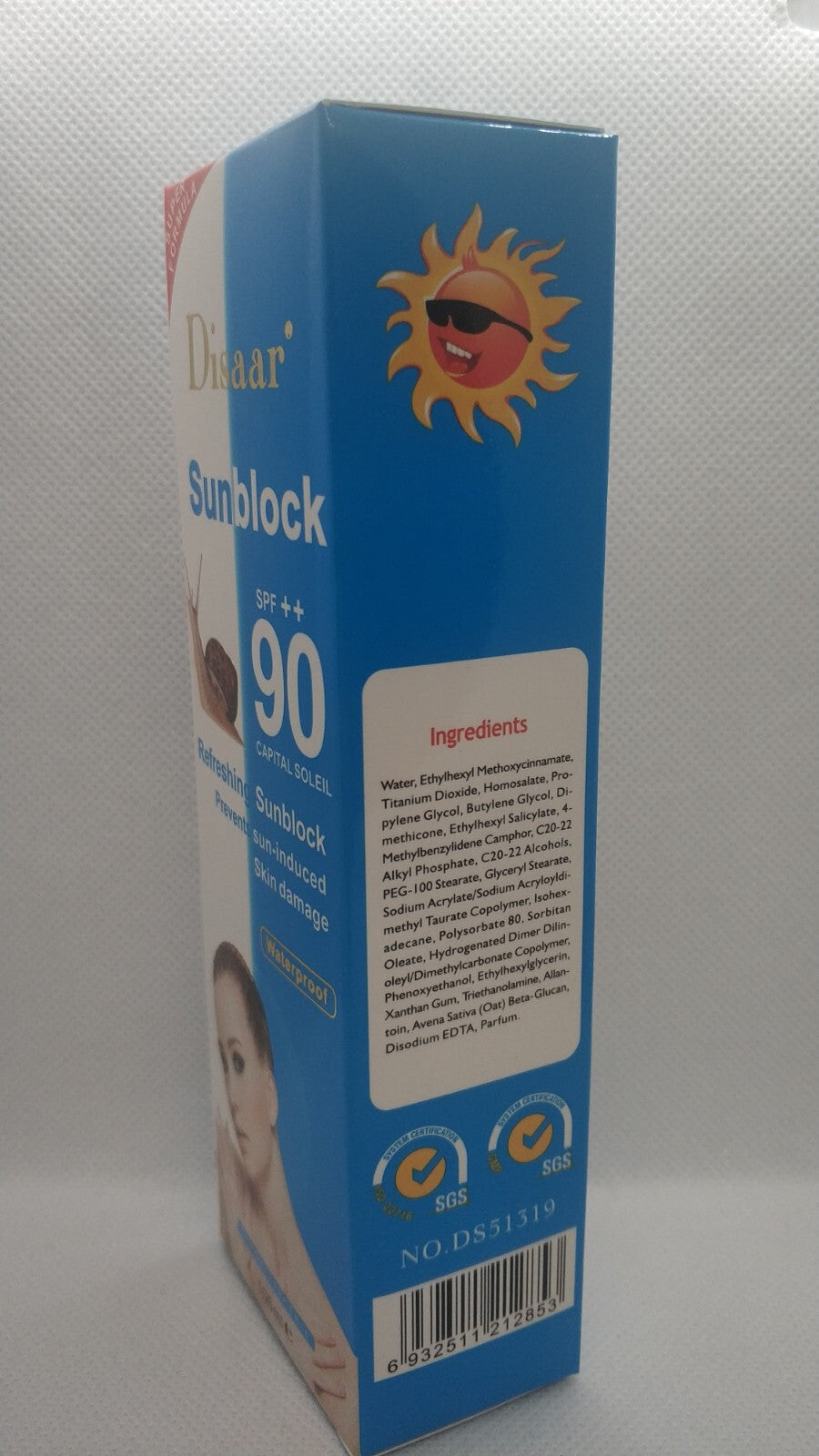 SPF 90 Sunscreen Cream Waterproof Face & Body Sunblock 100ml
