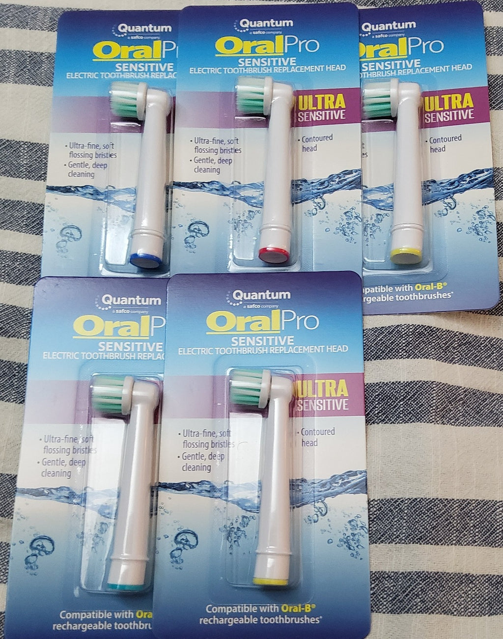 Ultra Soft Sensitive Gum Care Electric Toothbrush Head Replacement - Pack of 5