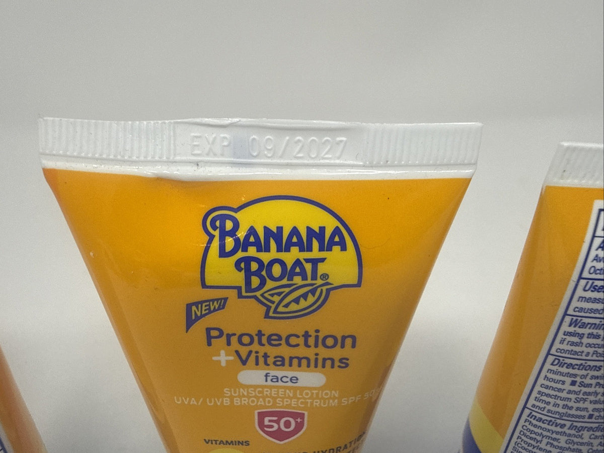 Banana Boat SPF 50 Sunscreen Lotion with Vitamins C & B3 - 4.5 Oz Pack of 3