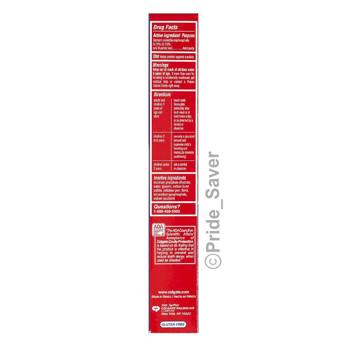 Cavity Protection Fluoride Toothpaste - 6 Oz, 5 Pack, Anticavity & Whitening