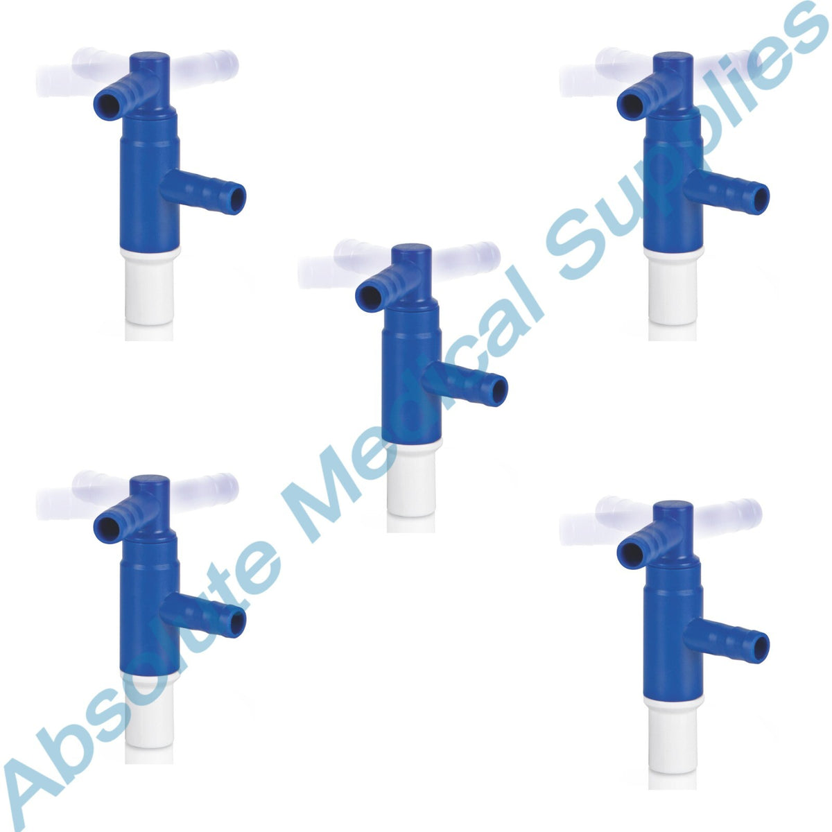 5-Pack Swivel Y-Connector for Bifurcating Lines - 360 Degree Plumbing Fitting