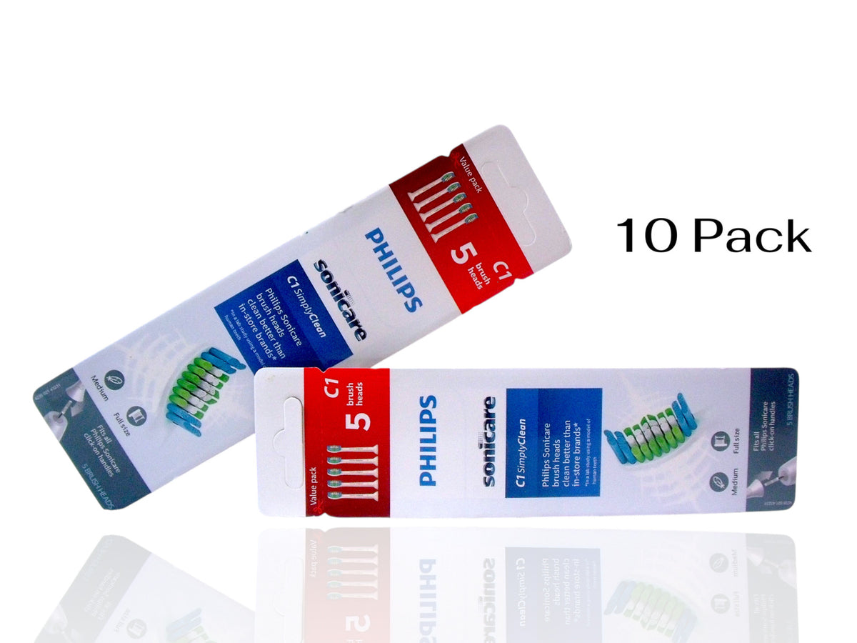 10 Pack Soft Replacement Toothbrush Heads for Sonicare HX6015/03