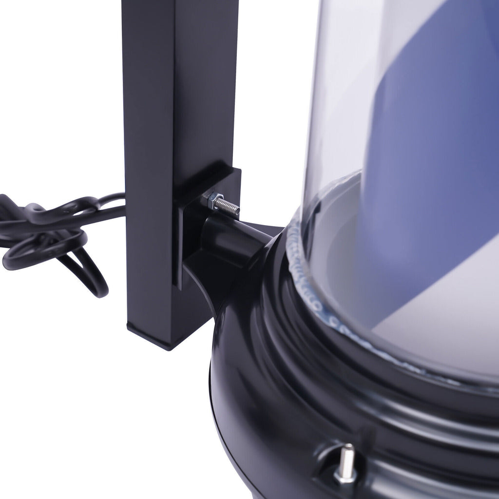 32-Inch Rotating LED Barber Pole Light - Outdoor Sign for Hair Salon