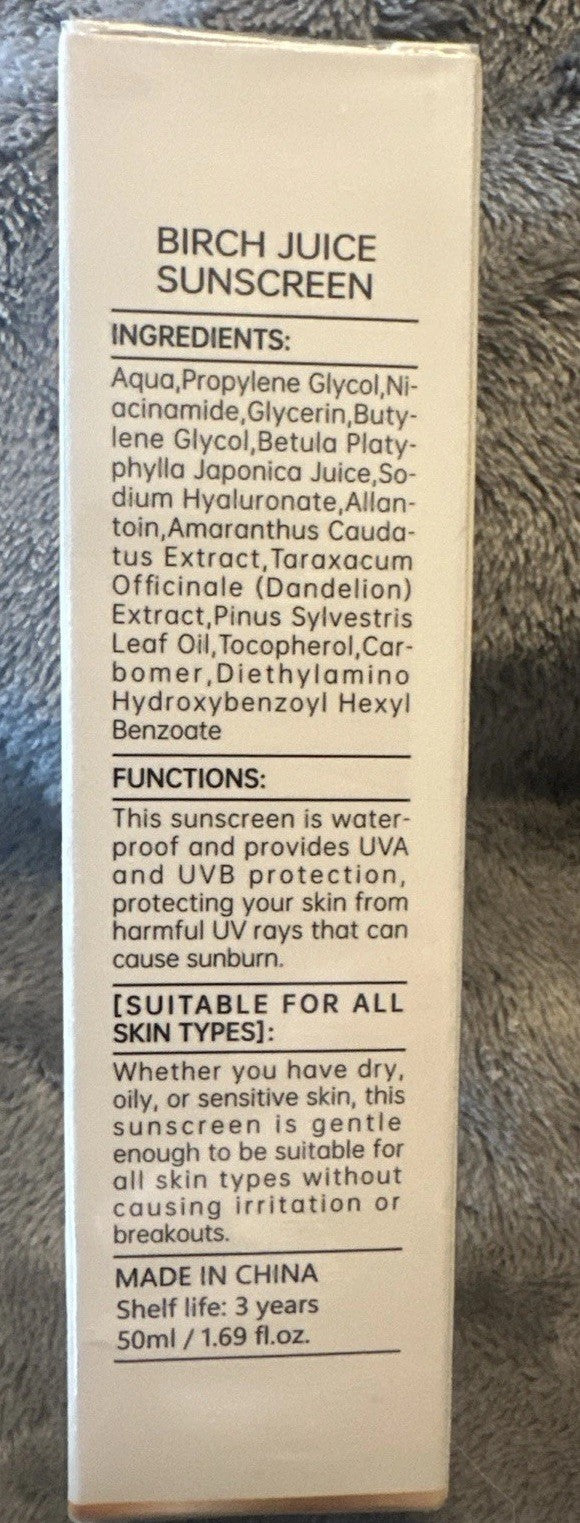 Birch Juice SPF 50+ PA++++ Sunscreen - 1.69 fl oz, Exp 02/28