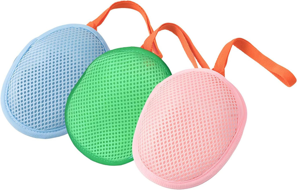 Exfoliating Mesh Soap Saver Pouch for Bar Soap Bath Shower 3 Pack