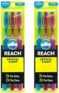 6 Pack Firm Bristle Toothbrushes for Effective Plaque Removal