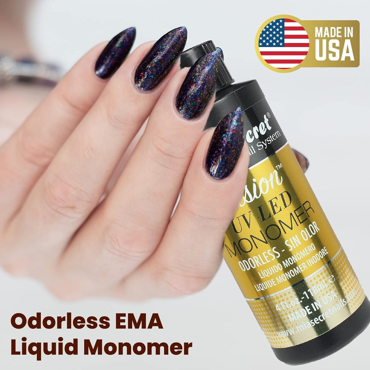 Odorless Acrylic Monomer 4 oz for Nail Art and Enhancements