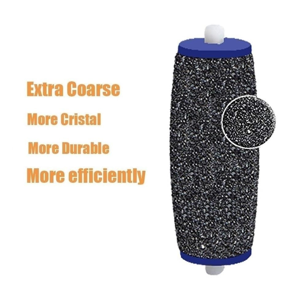 Extra Coarse Replacement Rollers for Foot Callus Remover - 10 Pack